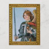 聖マイケル・ザ・アーチャンエル(詳細、M 017) ポストカード (正面)