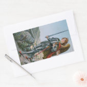 聖マイケル・ザ・アーチャンエル(詳細、M 017) 長方形シール (封筒)