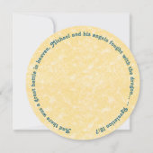 聖マイケル・ザ・アーチャンエル(M 010)グリーティングカード 招待状 (裏面)