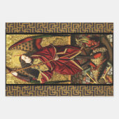 聖マイケル・ザ・アーチャンエルbyラファエロ・サンツィオ ラッピングペーパーシート (正面3)