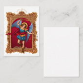聖マイケル、米国を守る 名刺 (正面/裏面)