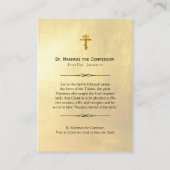 聖マクシムスの告白オーソドックス祈りの言葉カード プレイスカード (裏面)