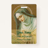 聖マグダレネ・デ・パッツィ(JM 45)(スタイル1) バッジ (裏面)