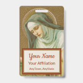 聖マグダレネ・デ・パッツィ(JM 45)(スタイル2) バッジ (裏面)