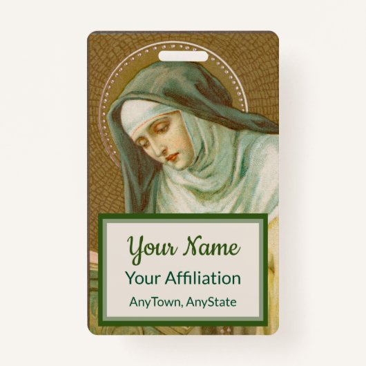 聖マグダレネ・デ・パッツィ(JM 45)(スタイル2) バッジ (正面)