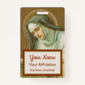 聖マグダレネ・デ・パッツィ(JM 45)(スタイル2) バッジ (裏面)