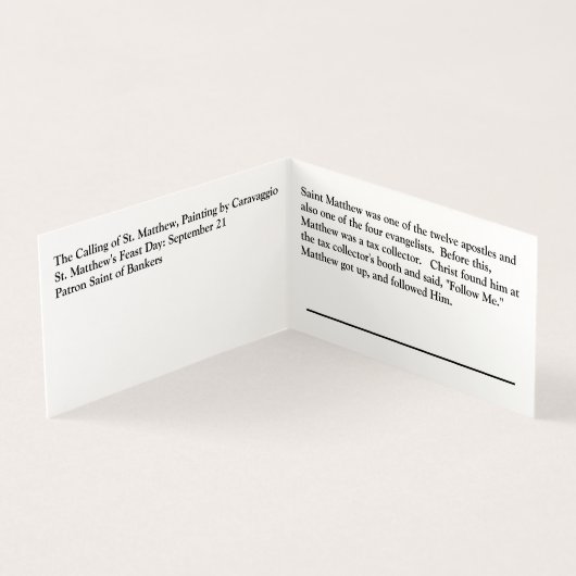 聖マシューの呼び声 (内部)