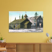 聖マシュー教会の外観と キャンバスプリント (インサイチュ (リビング))