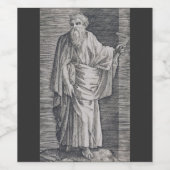 聖マタイの伝道者 - 美術複製 ワインラベル (シングルラベル)