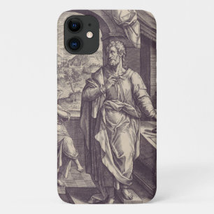 聖マタイの彫刻 神の啓示 iPhone 11 ケース