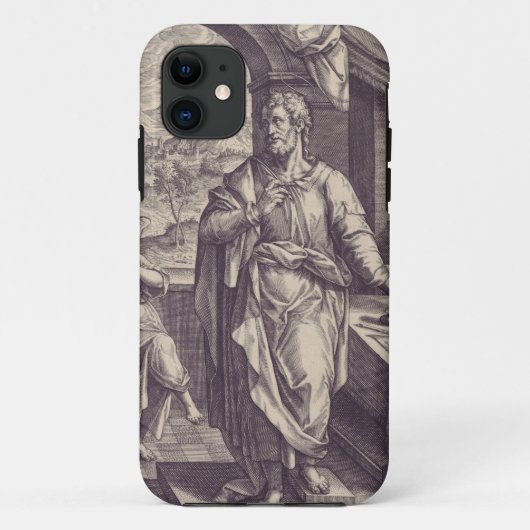 聖マタイの彫刻　神の啓示 Case-Mate iPhoneケース (裏面)