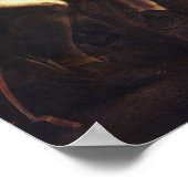 聖マタイをカラヴァッジョによって呼び寄せ ポスター (角)