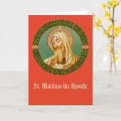 聖マタイ使徒 (JMAS 08) グリーティングカード (黄色い花)