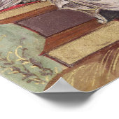 聖マタイ、エボ福音書より ポスター (角)