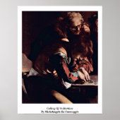 聖マタイ・ミケランジェロ・ダ・カラヴァッジョの呼び出し ポスター (正面)