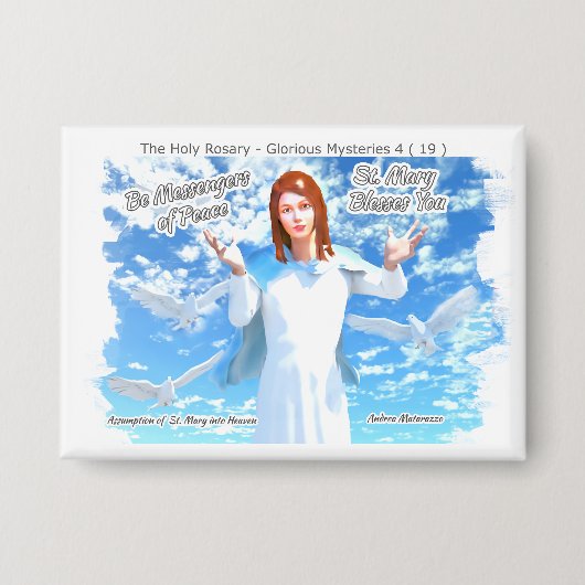 聖マリアの天国 缶バッジ (正面)