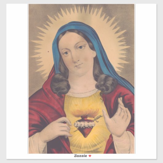 聖マリアの心 シール (シート)