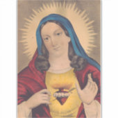 聖マリアの心 シール (正面)