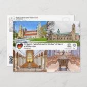 聖マリア大聖堂と聖マイケル教会 ポストカード (正面/裏面)