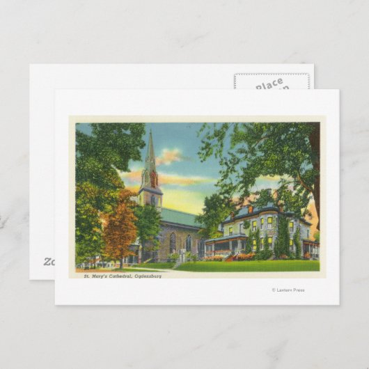 聖マリア大聖堂の外観 ポストカード (正面/裏面)