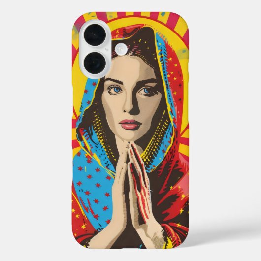 聖マリア宗教ポップ・アートの芸術 Case-Mate iPhoneケース (裏面)