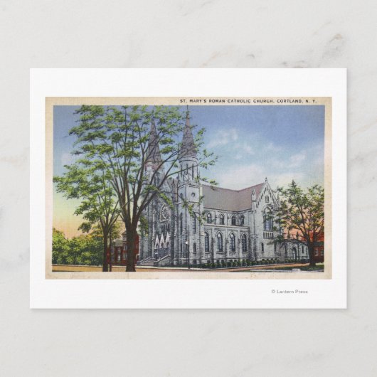 聖マリア教会の外観 ポストカード (正面)