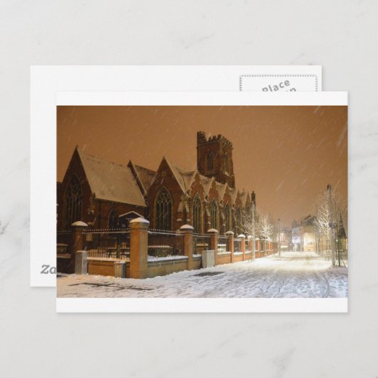 聖マリア教会アクトン。 ポストカード (正面/裏面)