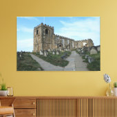 聖マリア教会ホイットビー キャンバスプリント (インサイチュ (リビング))