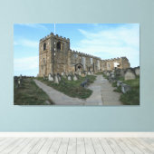 聖マリア教会ホイットビー キャンバスプリント (インサイチュ (ウッドフロア))