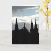 聖マリア教会 カード (黄色い花)