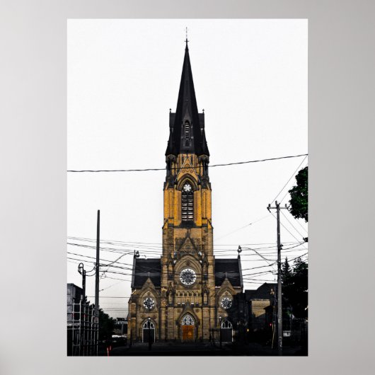 聖マリア教会No1色版 ポスター (正面)