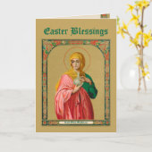 聖マリア・マグダレネをミローベアラ(ORX 01)イースター カード (黄色い花)