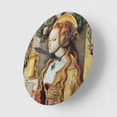 聖マリア・マグダレネ ラウンド壁時計 (傾斜)
