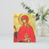 聖マリア・マグダレン正統のアイコン ポストカード (スタンド正面)