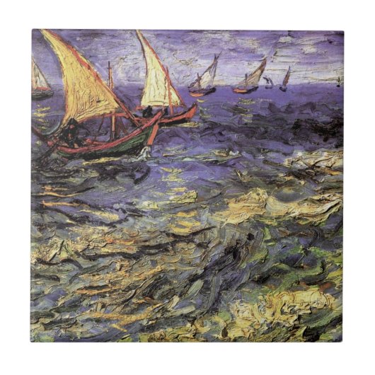 聖マリーの海景(せいマリーのかいけい、仏: Vue de la mer à Saintes-Mari タイル (正面)
