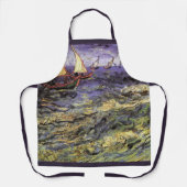 聖マリーの海景(せいマリーのかいけい) by ヴィンセント・ヴァン・ゴッホ エプロン (正面)