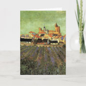 聖マリーの眺め（フィンセント・ファン・ゴッホ） カード (正面)