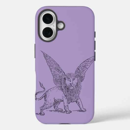聖マルコの翼ある獅子のシンボル Case-Mate iPhoneケース (裏面)