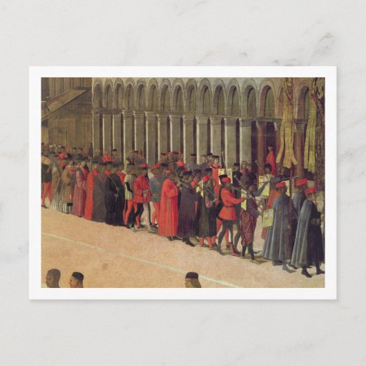 聖マルコ広場の行列，ミュシアの詳細 ポストカード (正面)