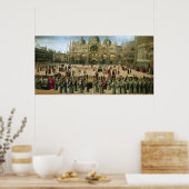 聖マルコ広場の行列， 1496 ポスター (キッチン)