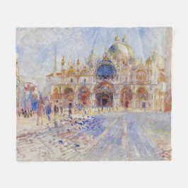 聖マルコ広場，ヴェネツィア（ピアッツァサンマルコ） フリースブランケット