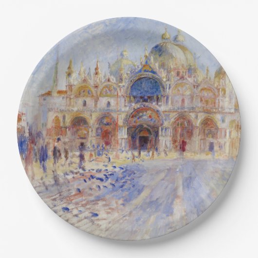 聖マルコ広場，ヴェネツィア（ピアッツァサンマルコ） ペーパープレート (正面)