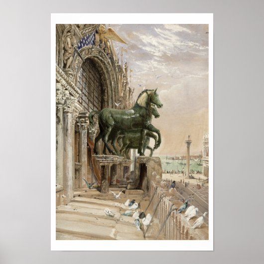 聖マルコ教会の正面の上部 ポスター (正面)