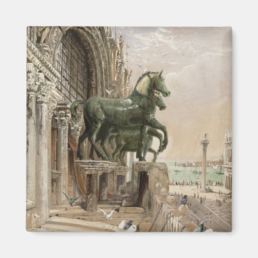 聖マルコ教会の正面の上部 マグネット (正面)