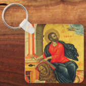 聖マルコ福音主義正統のアイコン キーホルダー (正面)