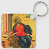 聖マルコ福音主義正統のアイコン キーホルダー (裏面)