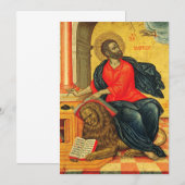 聖マルコ福音主義正統のアイコン セーブザデート (正面/裏面)