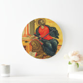 聖マルコ福音主義正統のアイコン ラージ壁時計 (ホーム)