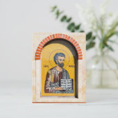 聖マルコ福音主義正統キリスト教のアイコン ポストカード (スタンド正面)