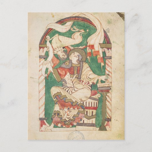 聖マルコ、コルビー・アビーの福音から ポストカード (正面)